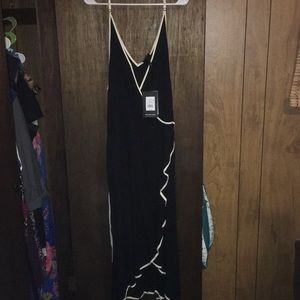 Black and white cocktail dress